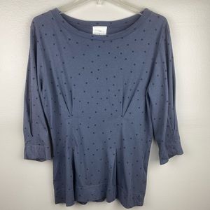 t.la Anthropologie Polka Dot Top